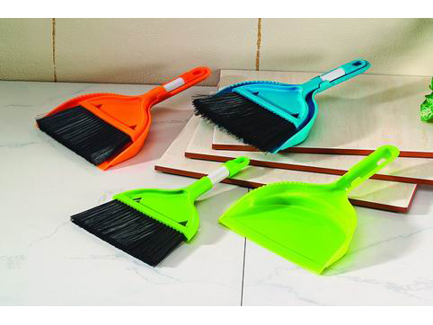 Dustpan with brush