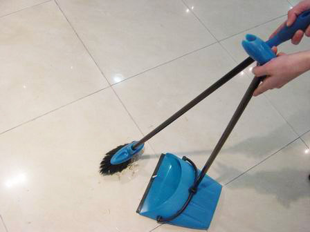 Dustpan with broom