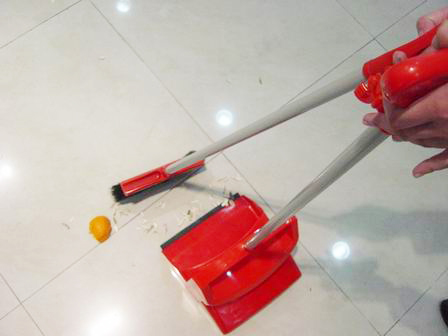 Dustpan with broom